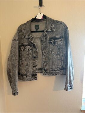 26. wild fable Gray Washed Denim Jacket with Black Label
